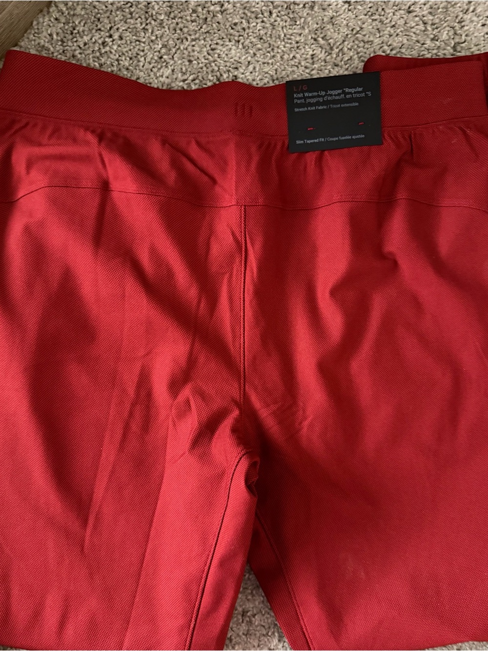 Lululemon Knit Warm-Up Jogger Regular NWT Oxford Red/Burgundy Bay Men’s Large - Picture 9 of 9